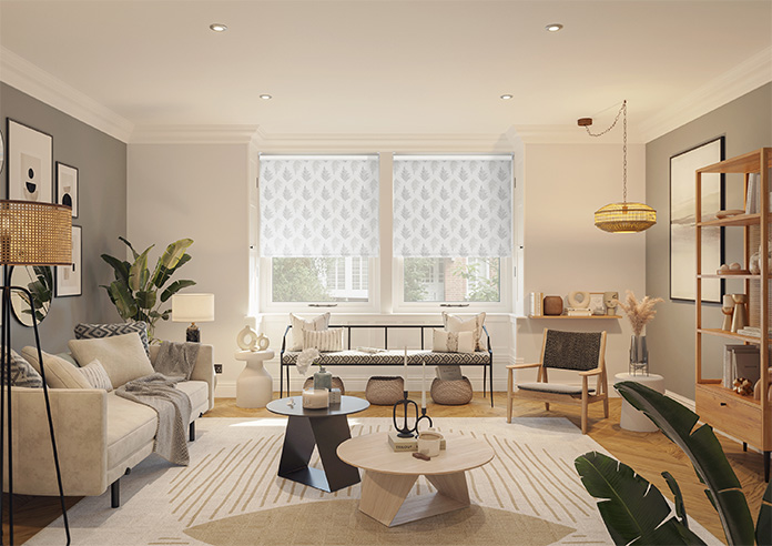 Delicate Ferns, Fog Grey - Roller Blind - Image 8